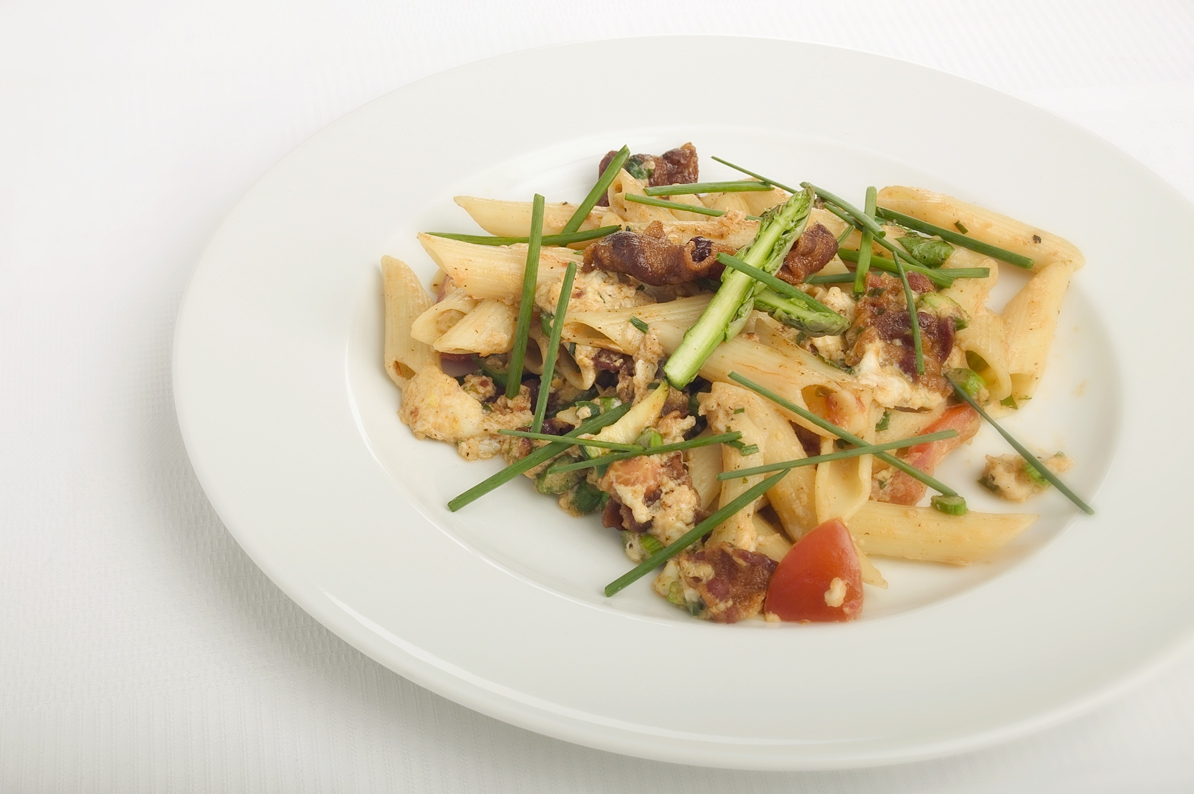 Pasta carbonara uden fløde
