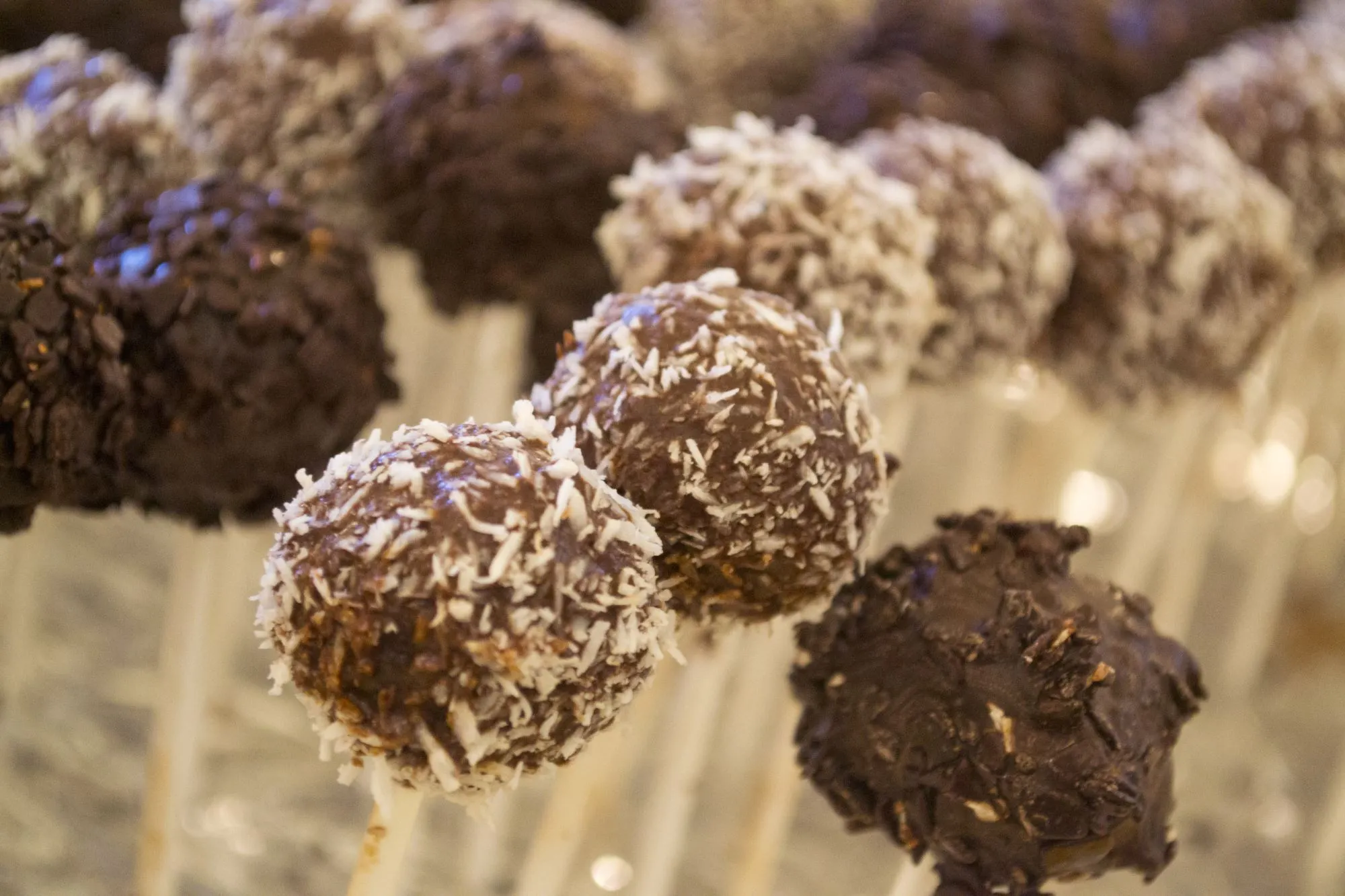 Chokolade-kokosbolde