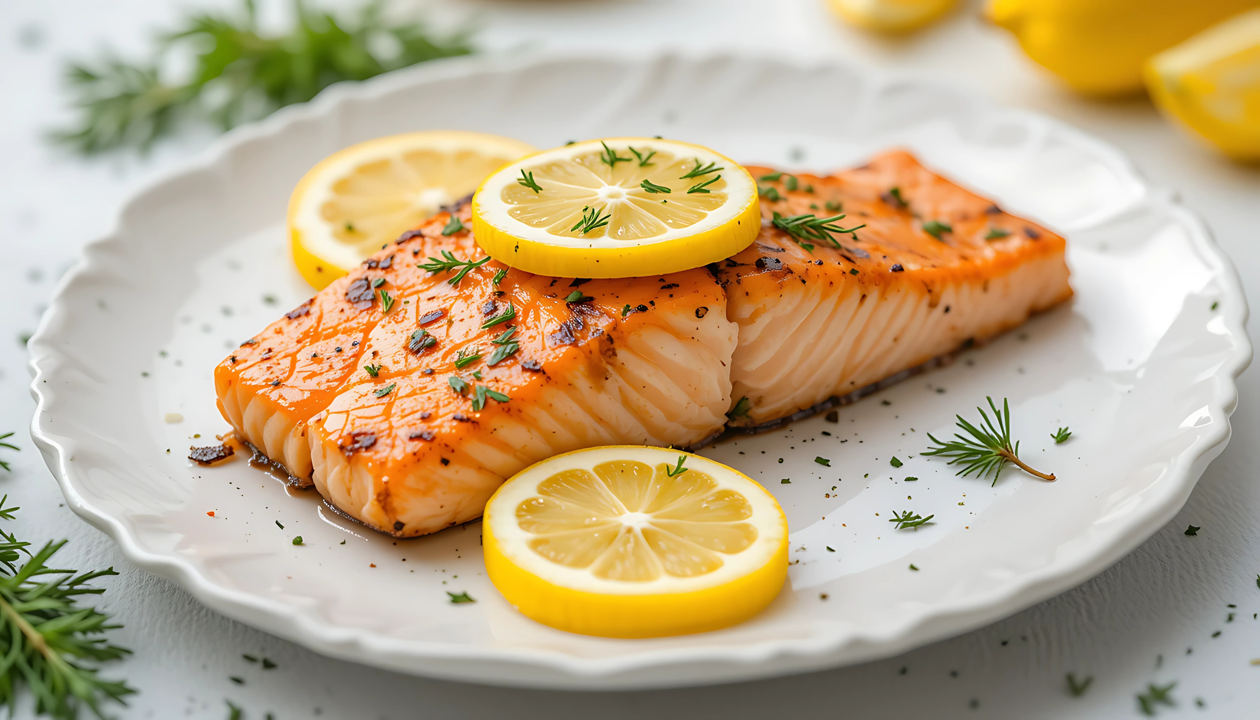 Laksefileter med citron og dild i airfryer
