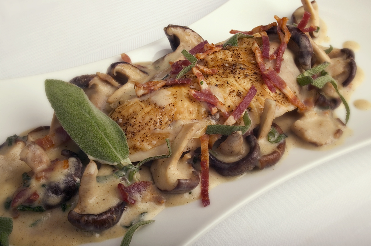 Grillet kylling med shiitake-sauce