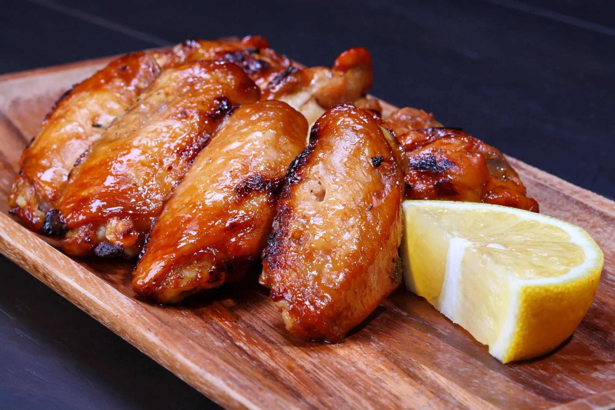 Citrus-barbecue wings