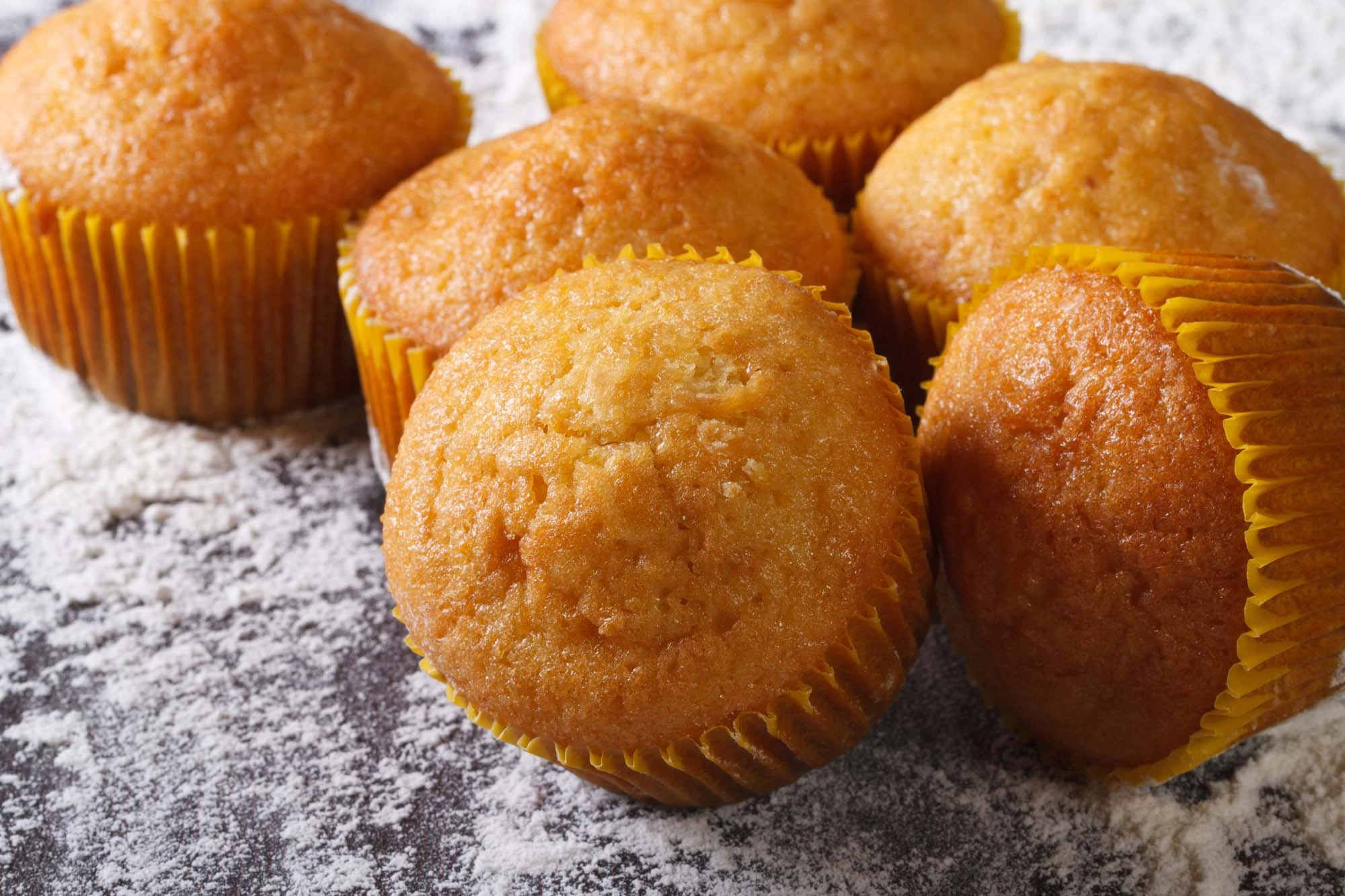 Minimuffins med hvid chokolade