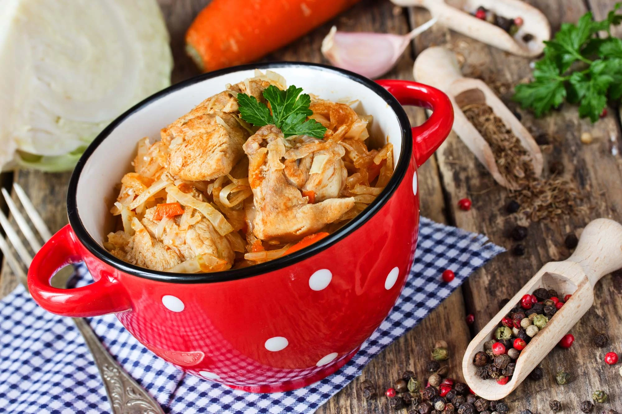 Kålgryde med svinemørbrad