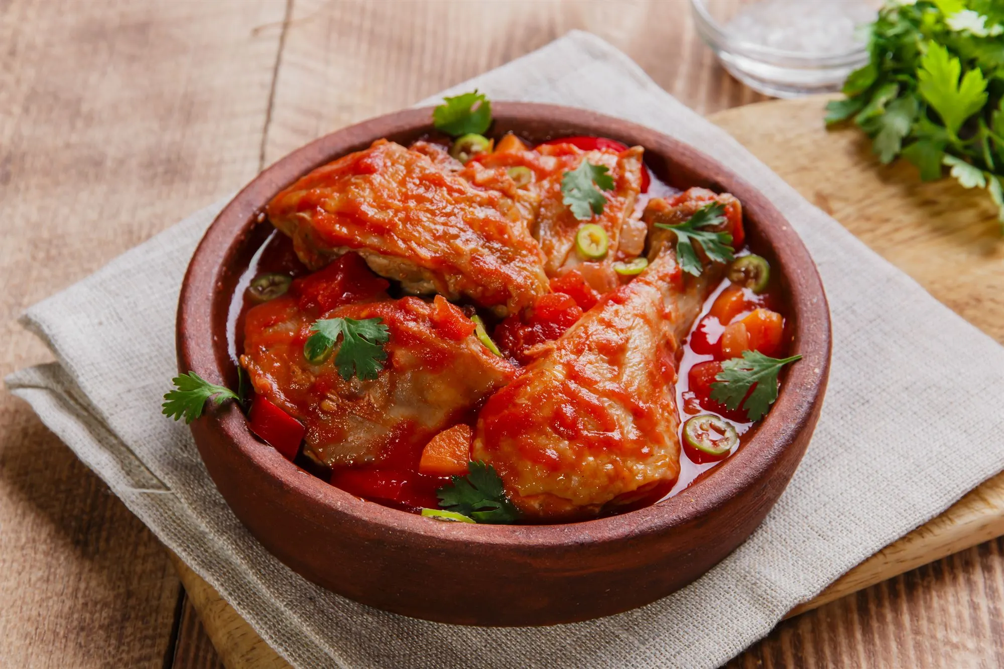 Kylling med paprika