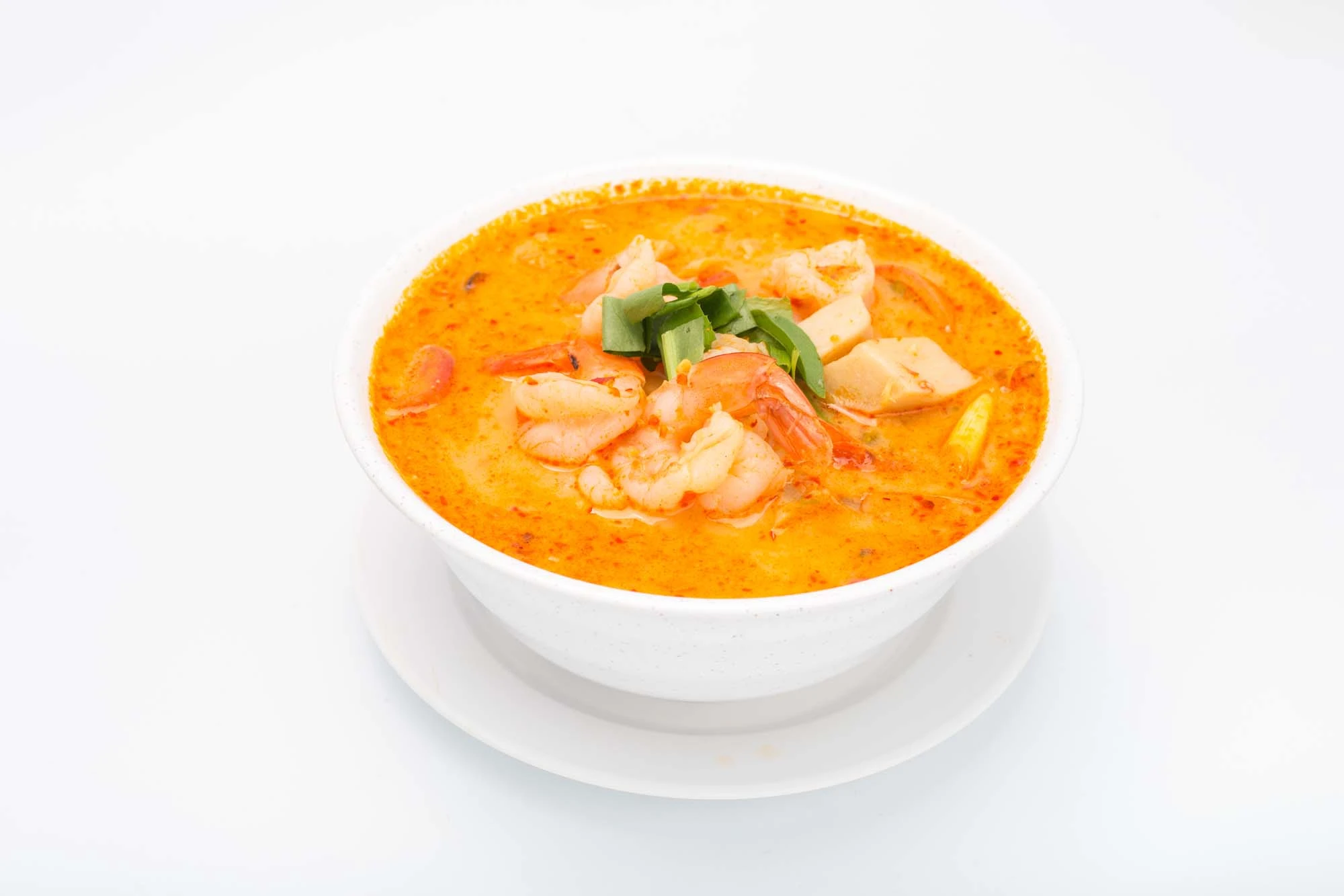 Rød thaicurry med rejer