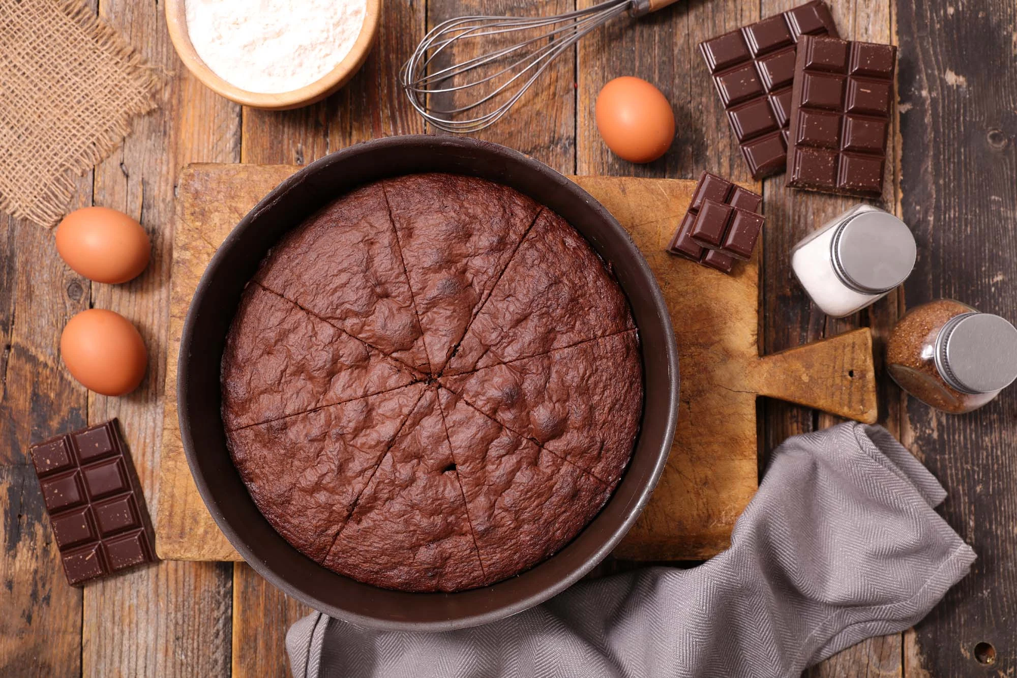 Mandel-chokoladekage