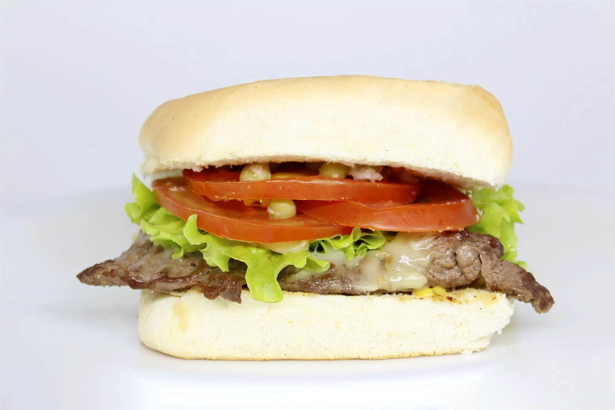 Sandwich med grillet oksemørbrad