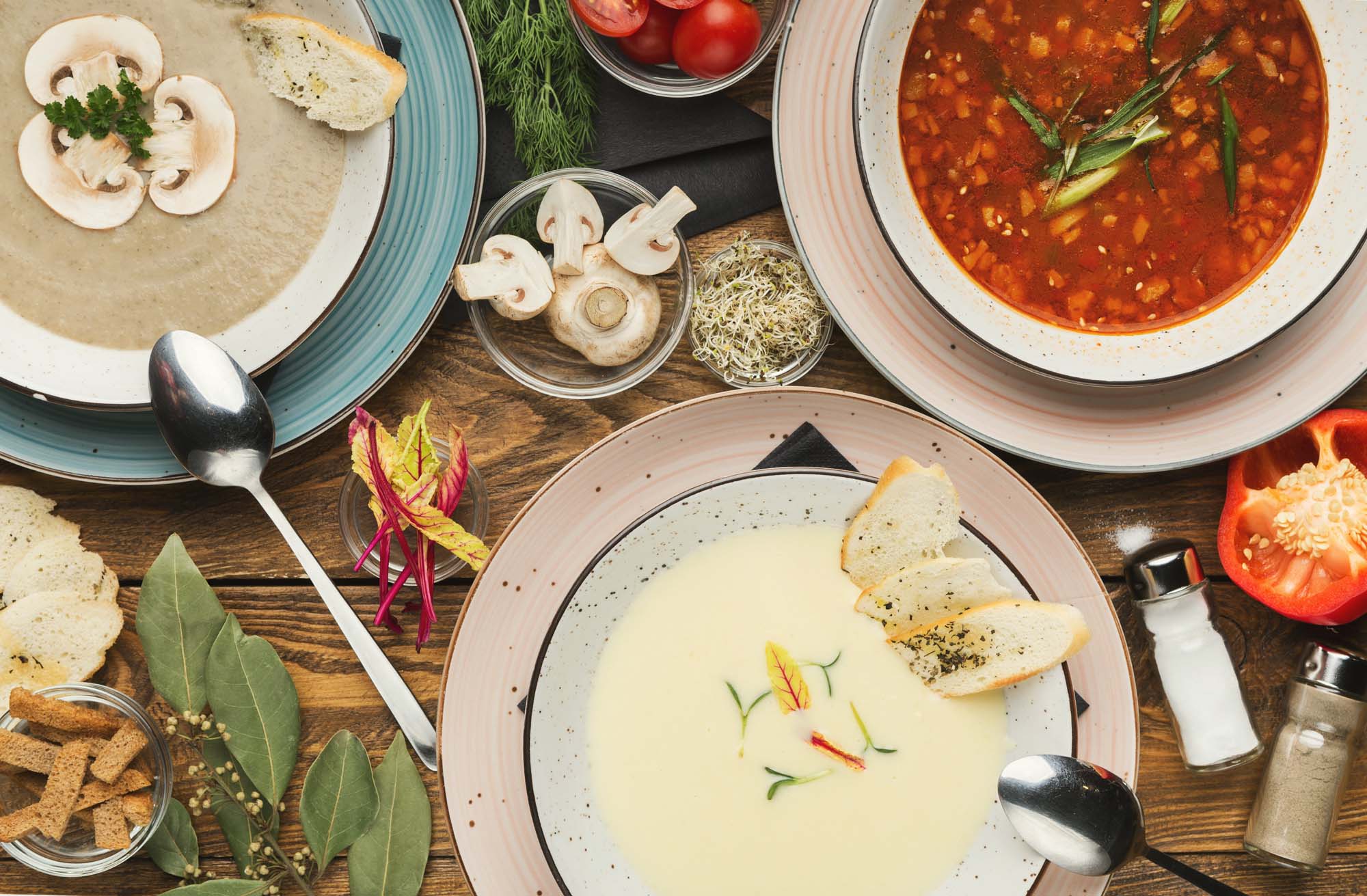 Arabisk inspireret suppe med tre smage