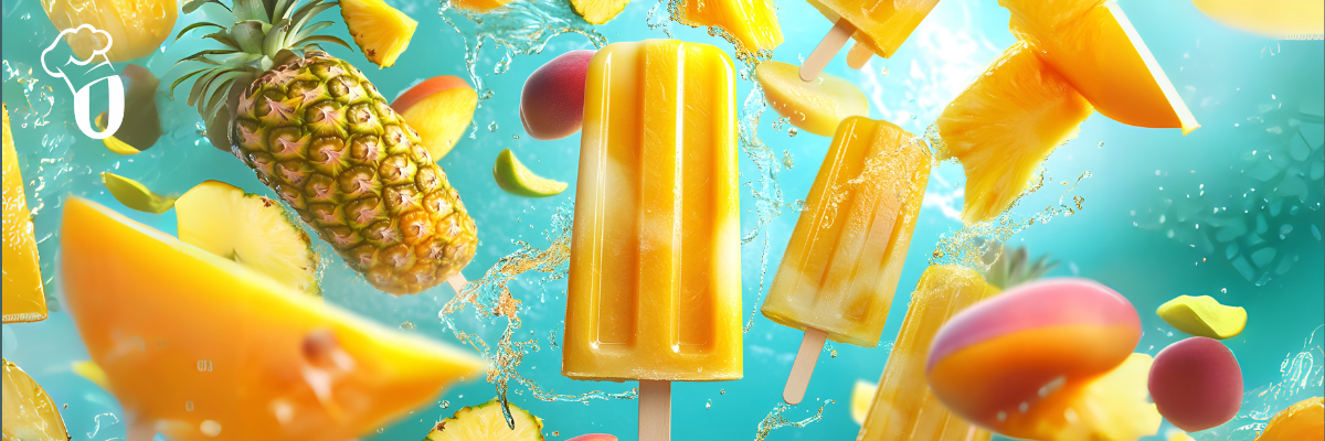 Ispinde med Hï Ananas og Fersken