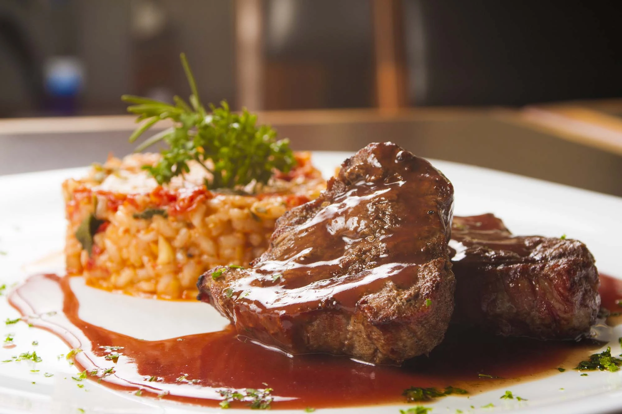Entrecotes og Risotto