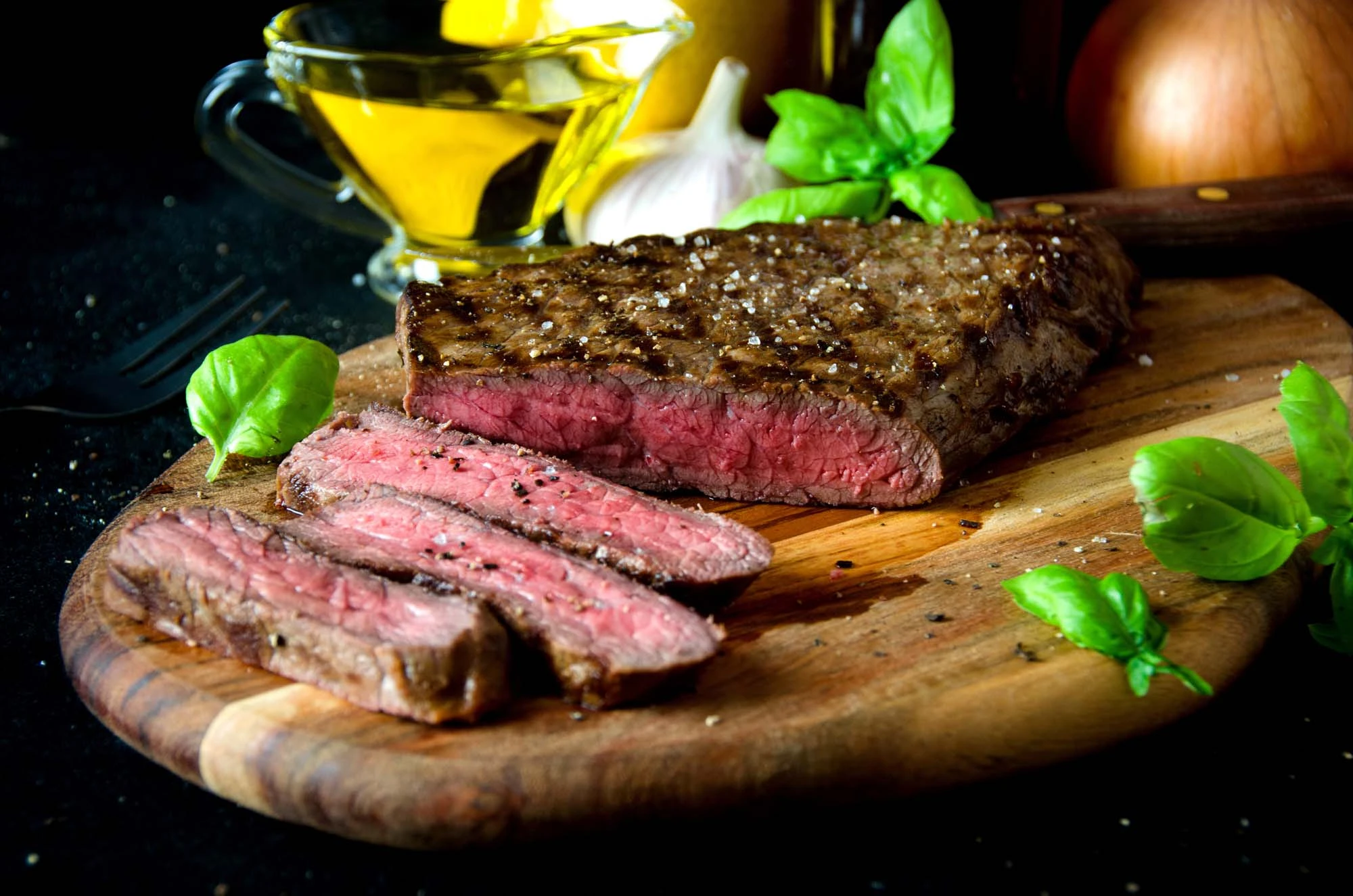Flanksteak med flødekartofler