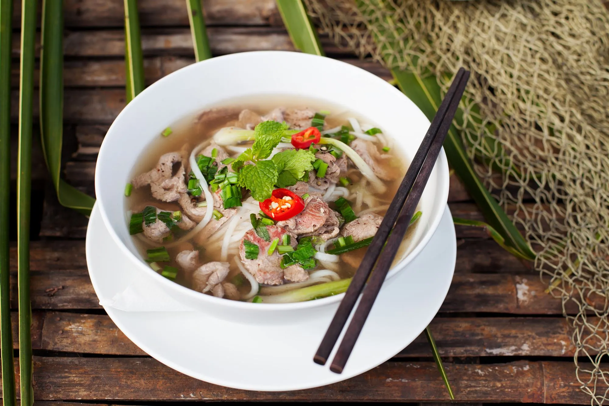 Vietnamesisk flanksteak med nudelsalat