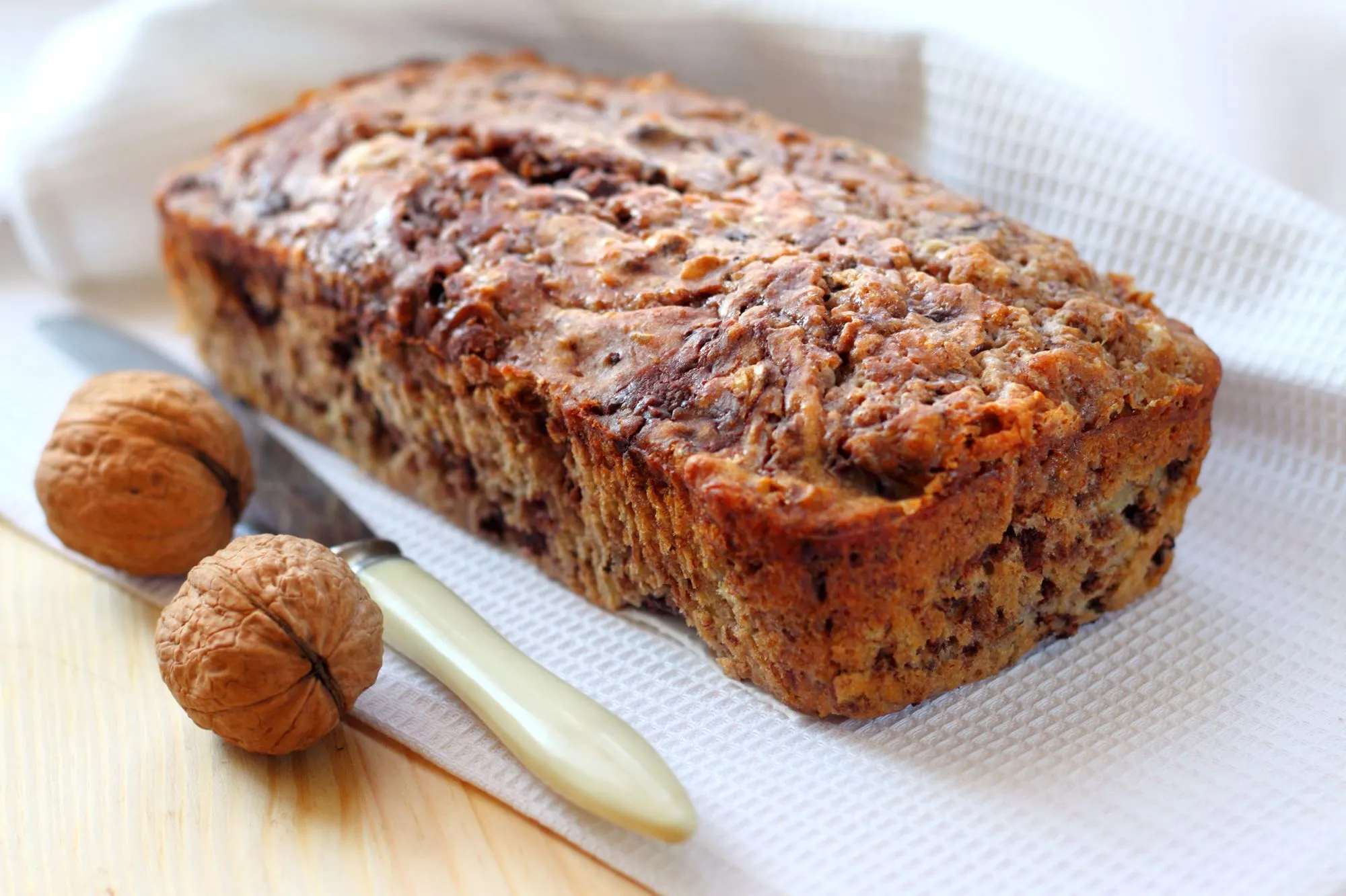 Banankage med valnødder