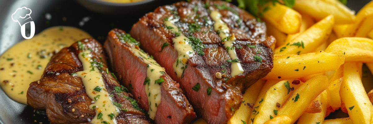 Bøf bearnaise med sprøde pomfritter