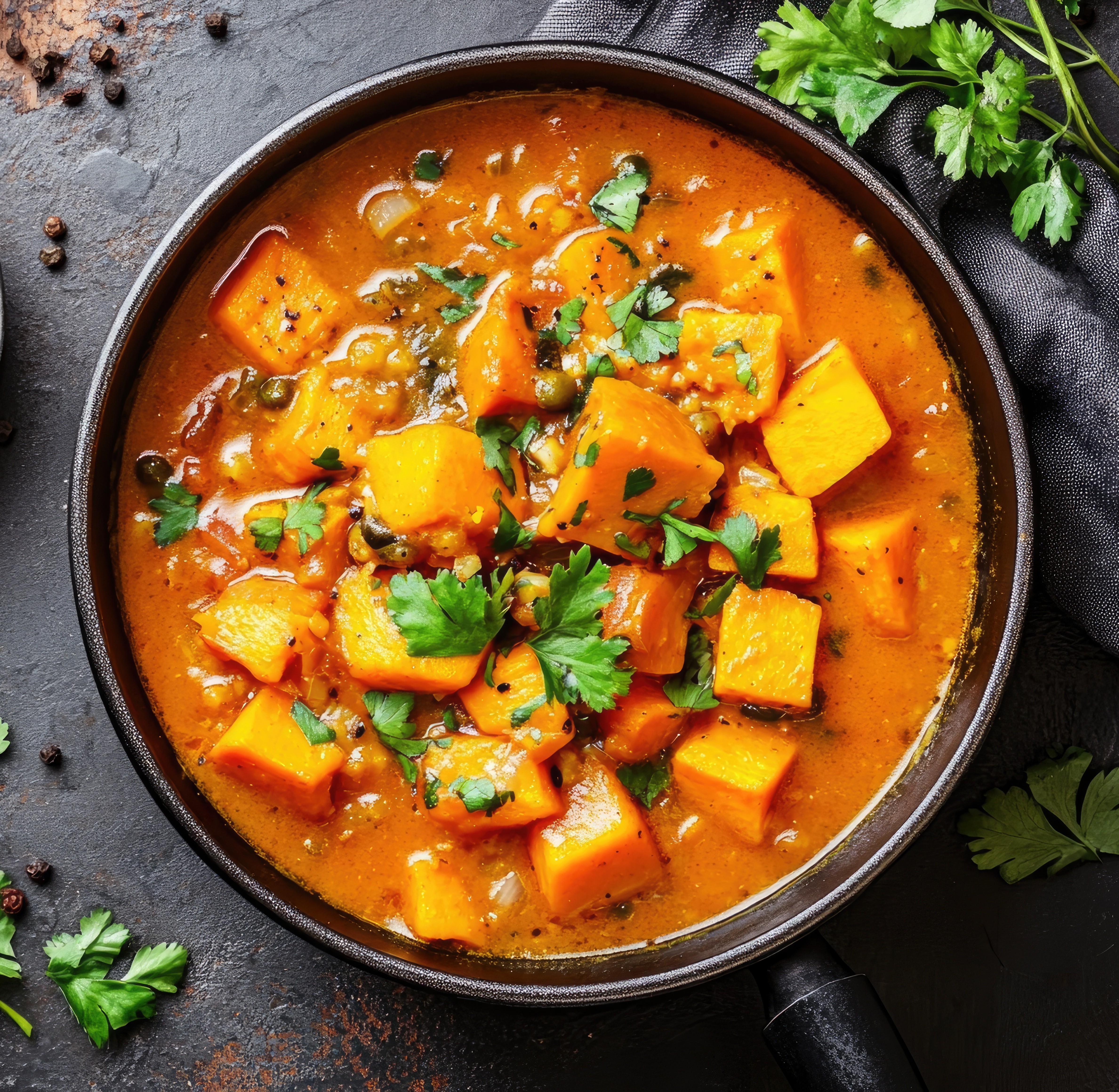 Heksegryde med græskar og chili til halloween