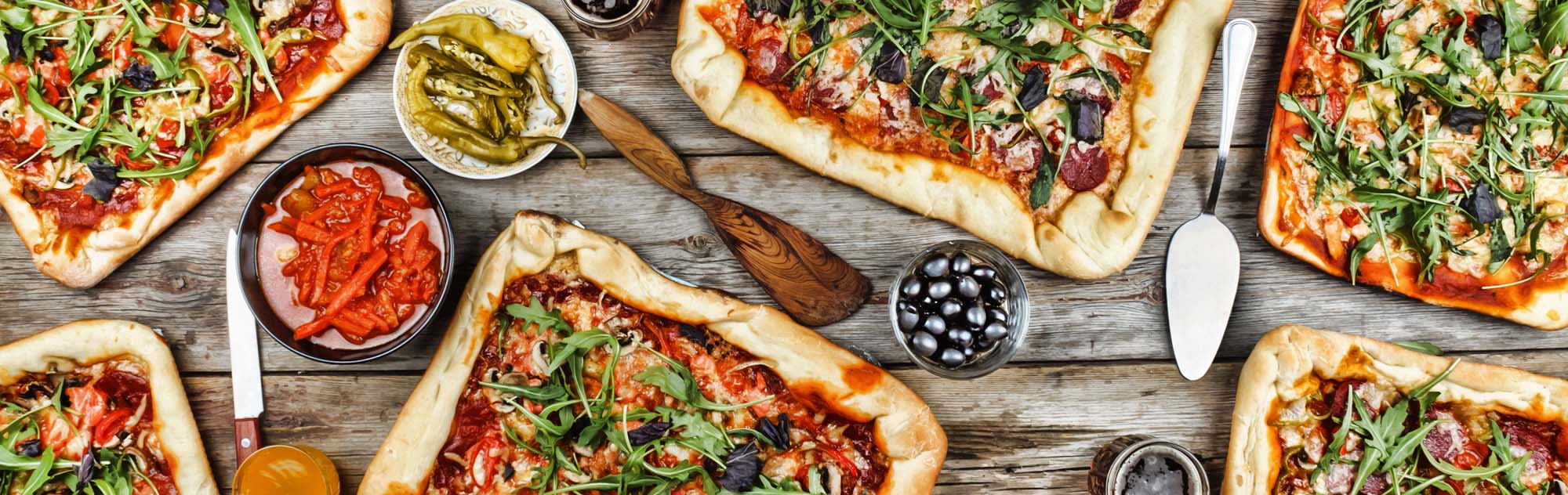Bradepande pizza
