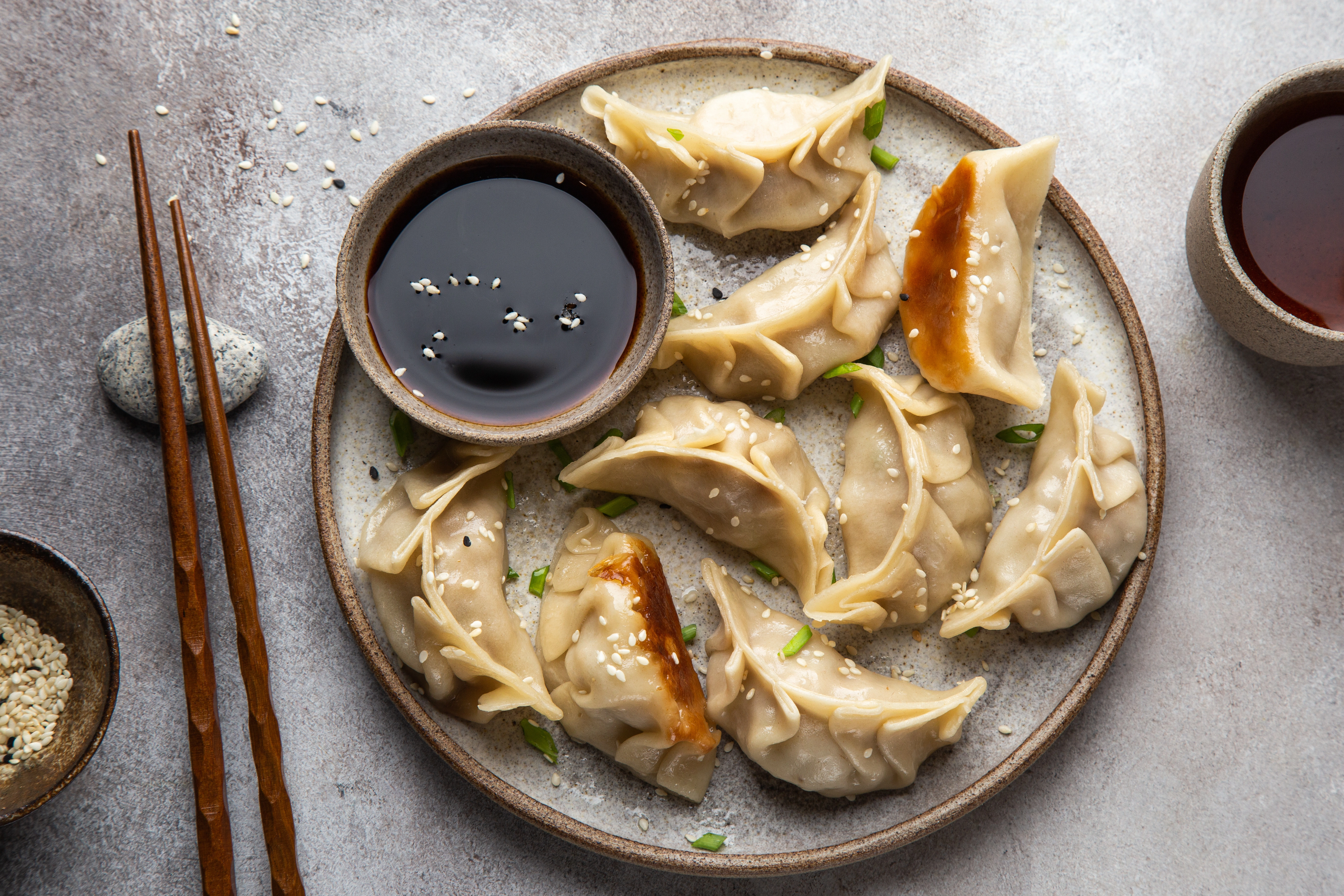 Dumplings med hakket svinekød