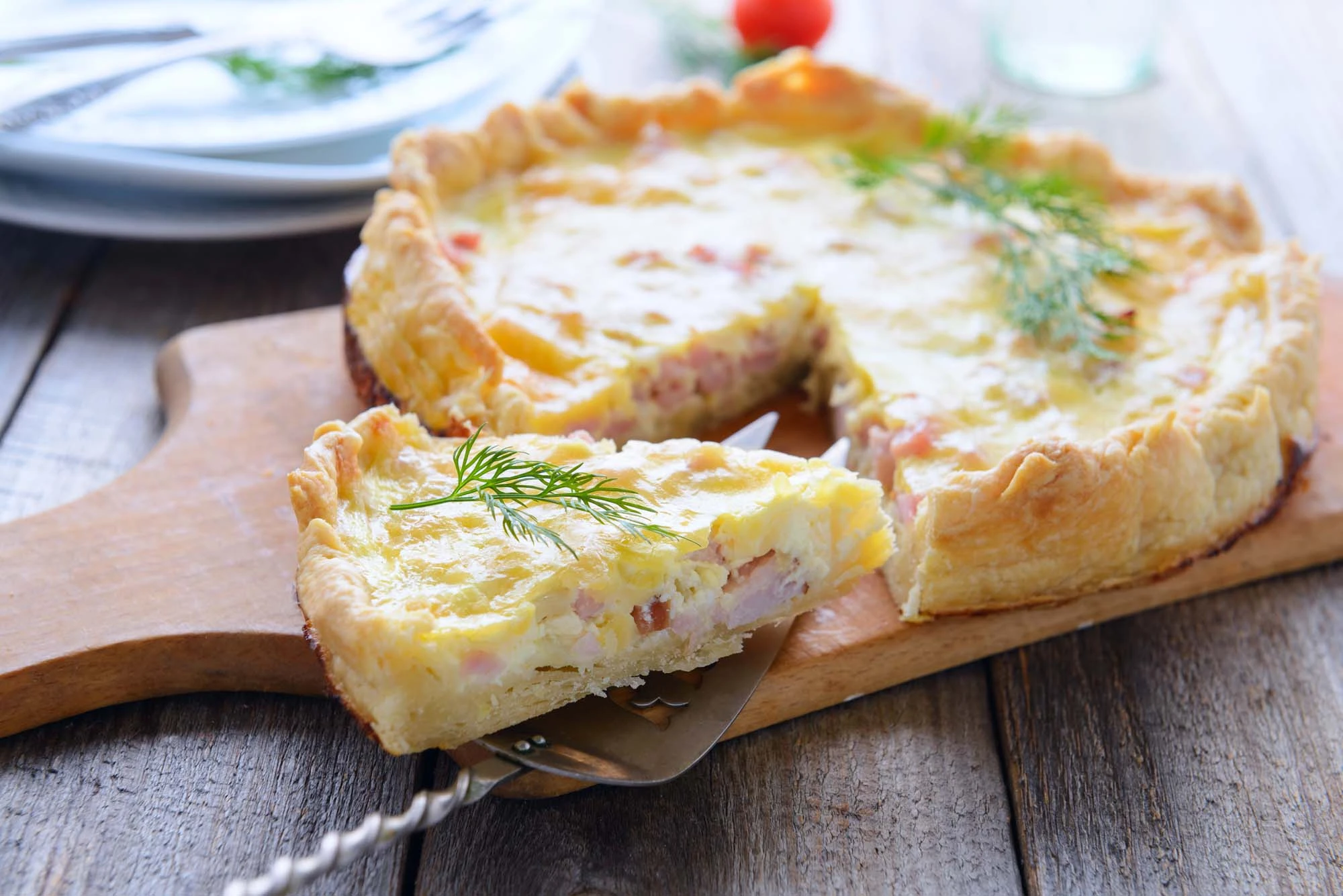 Skinke-oste-quiche