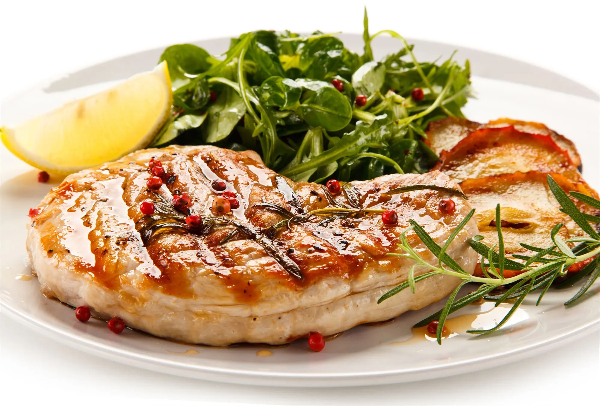 Svinekoteletter med sauterede æbler og stjerneanis