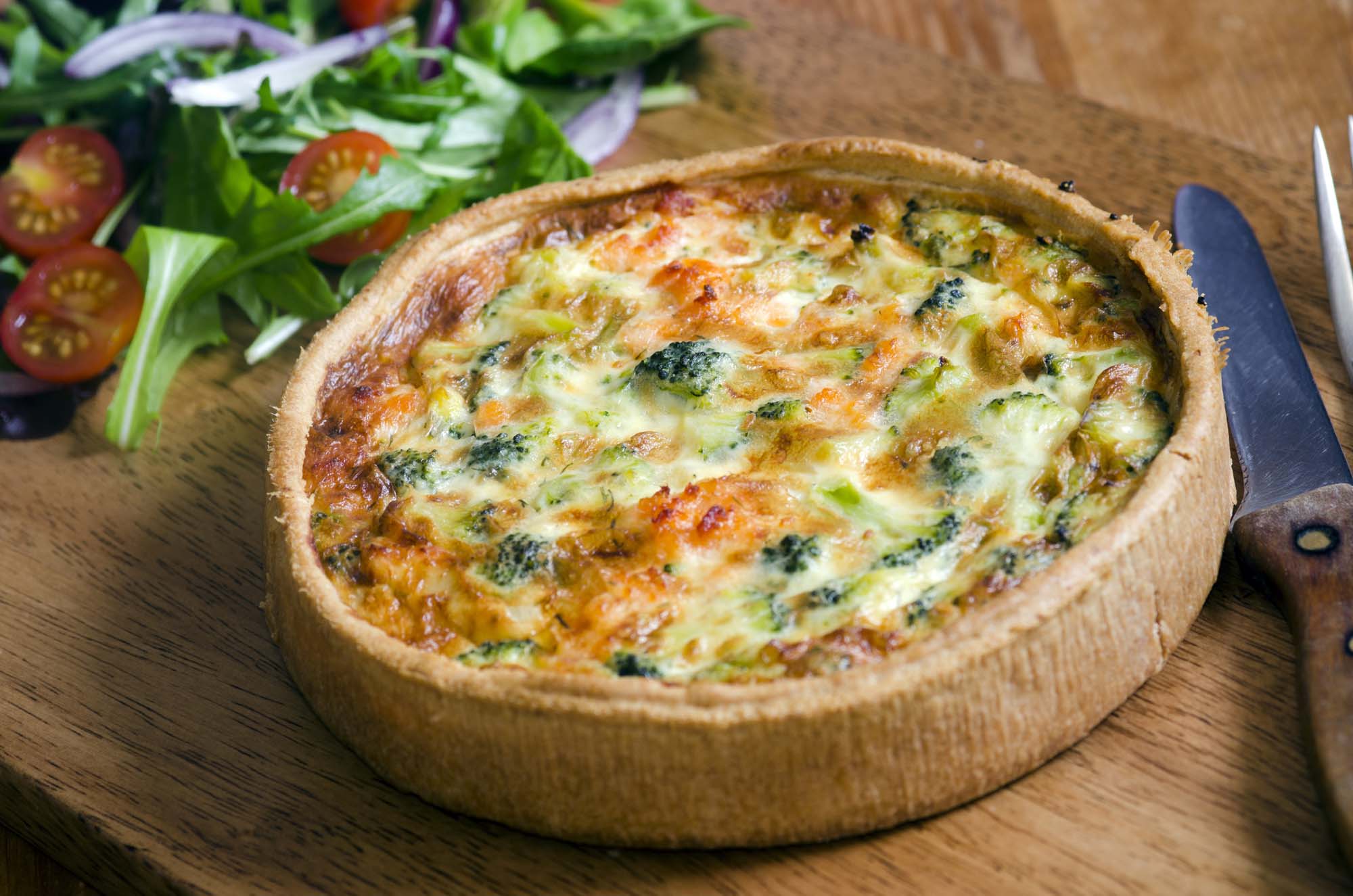 Quiche med laks