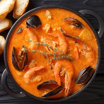 Bouillabaisse med rouille