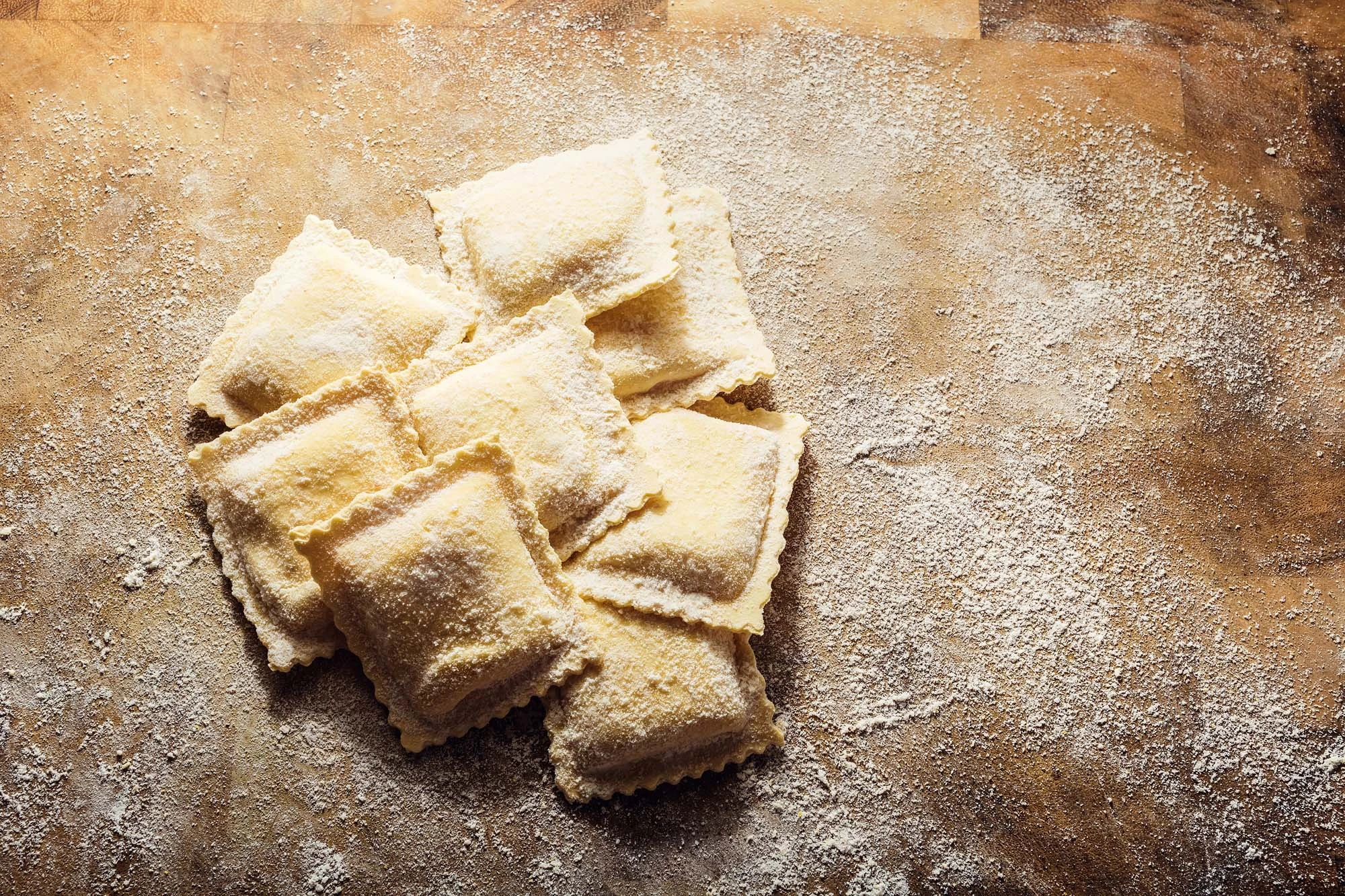 Ravioli med lammefyld