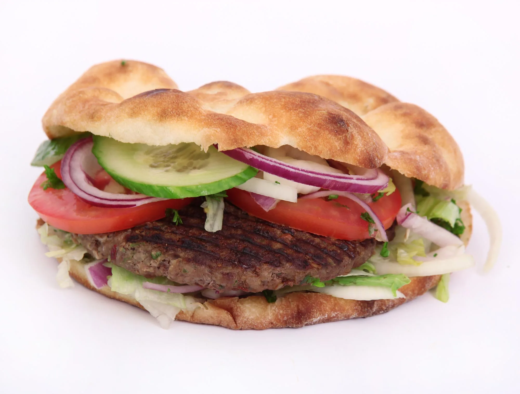 Græske burgere med tzatziki