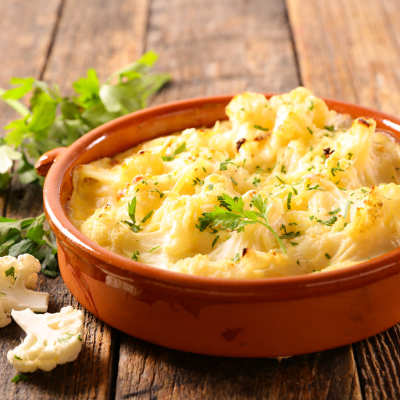 Blomkålsgratin med rasp