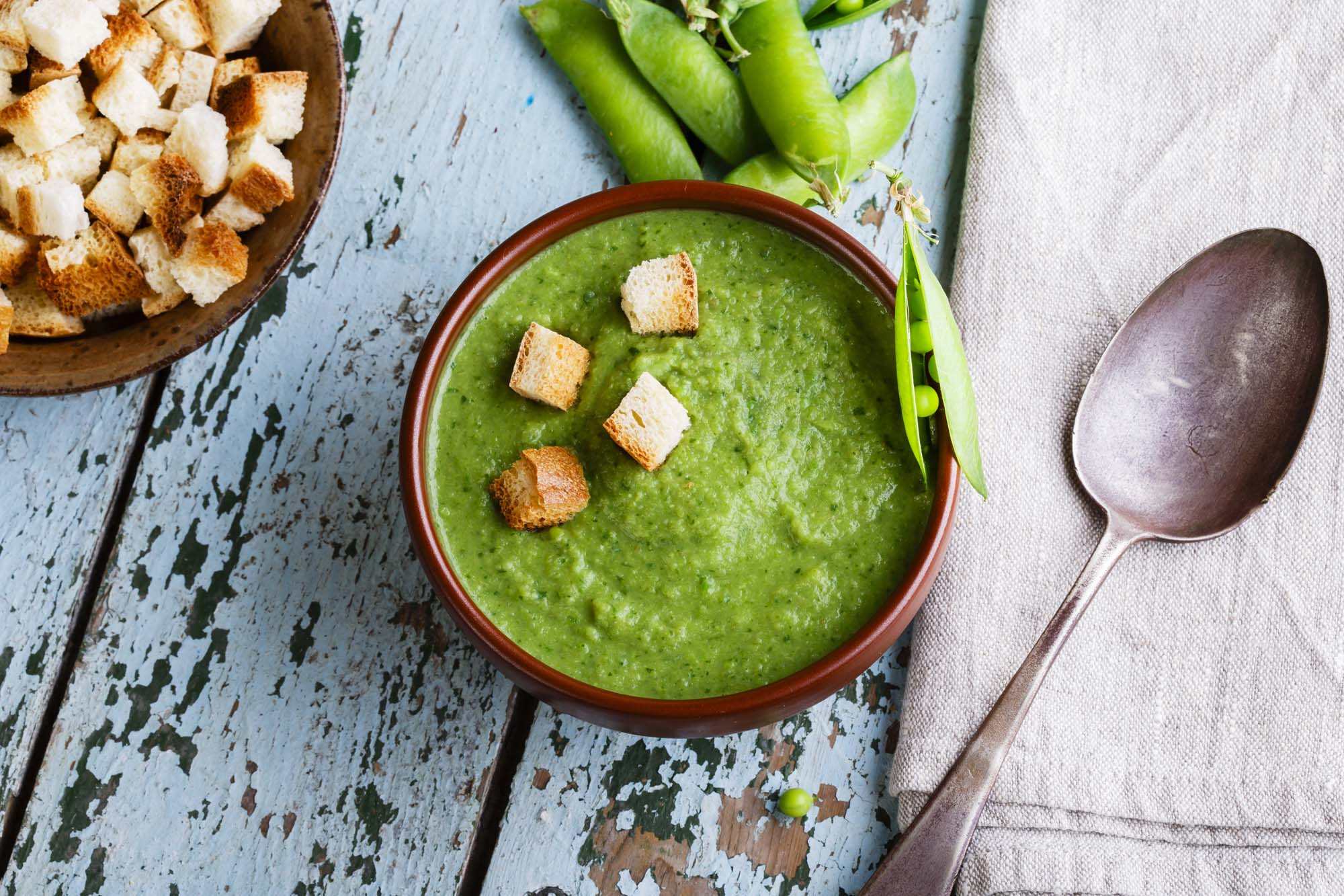 Ærtesuppe med fetabrød