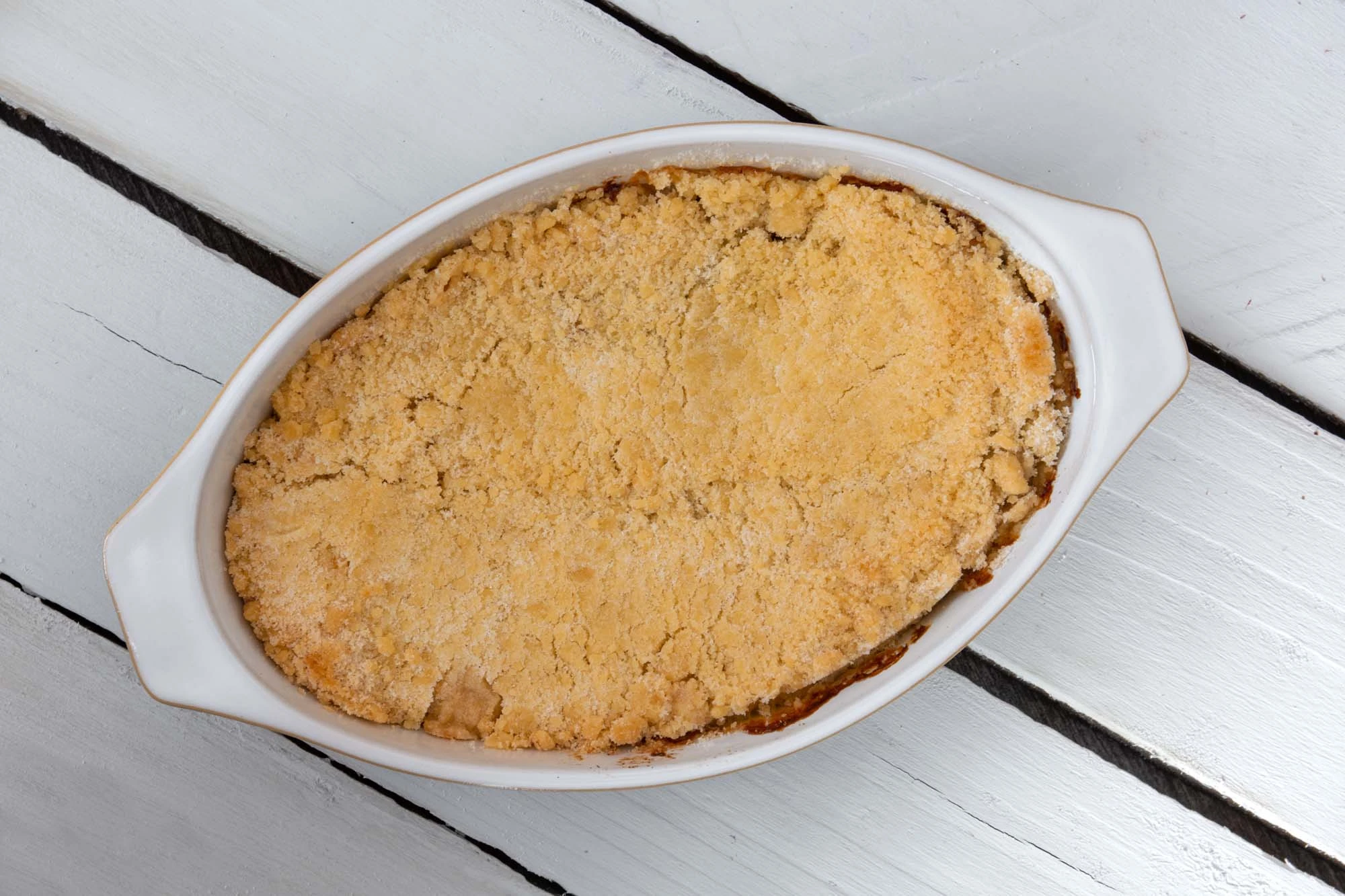 Bagte rabarber med marcipan